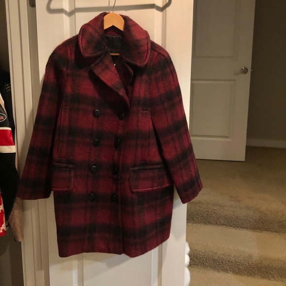 coach plaid coat